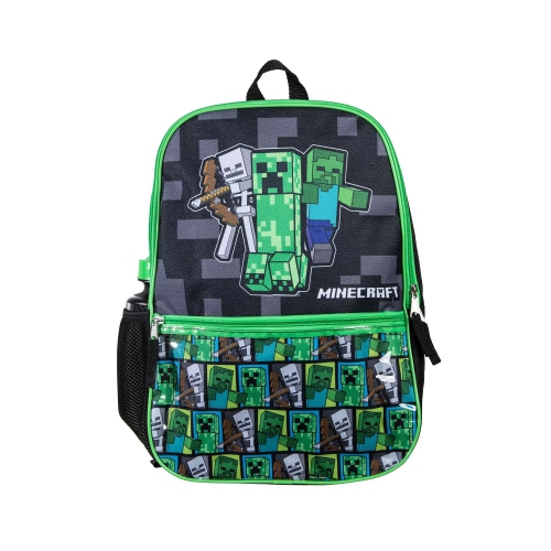 Minecraft Themed 5 Piece Kids 16" Backpack Set