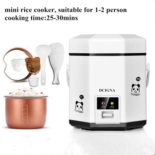 1.2L Mini Rice Cooker Electric Travel Rice Cooker Small Removable Non-Stick Pot Keep Warm Function Suitable for 1-2 People - for Cooking Soup Rice