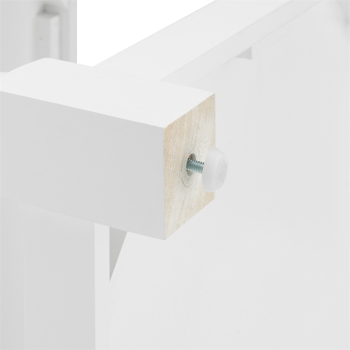 Crosley Furniture Caitlyn Wood Top Kitchen Island in White/Dark Brown