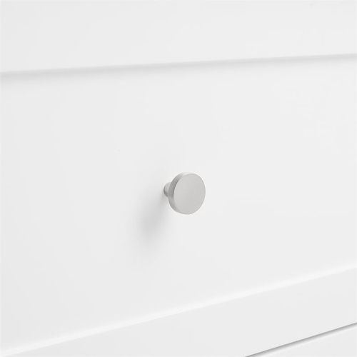 Crosley – îlot de cuisine Soren en granite massif avec chariot, blanc/gris