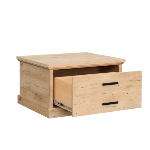 Sauder Aspen Post Engineered Wood Coffee Table in Prime Oak Finish