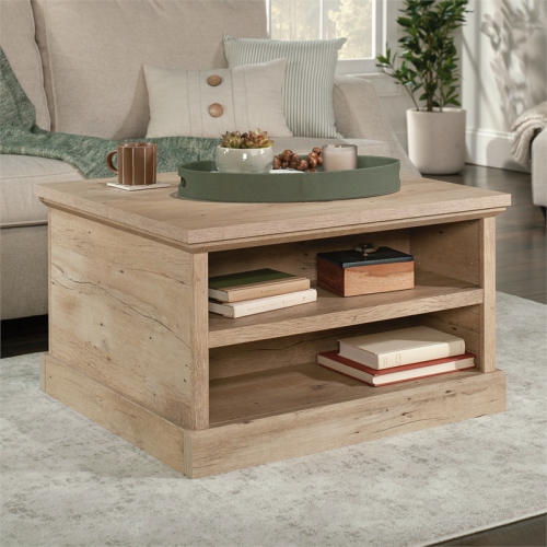 Sauder Aspen Post Engineered Wood Coffee Table in Prime Oak Finish
