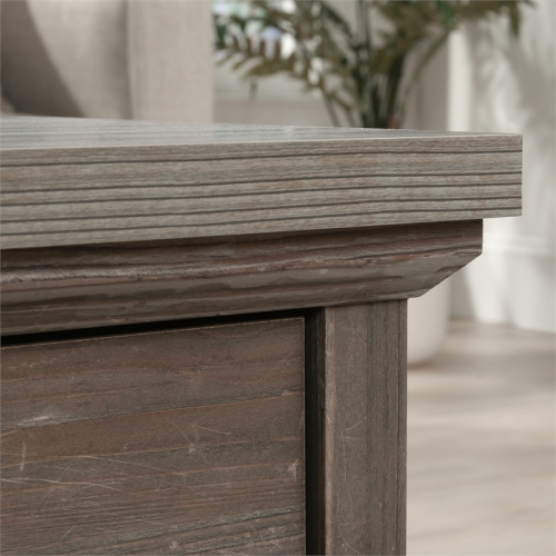 Sauder Aspen Post Engineered Wood Coffee Table in Pebble Pine/Brown