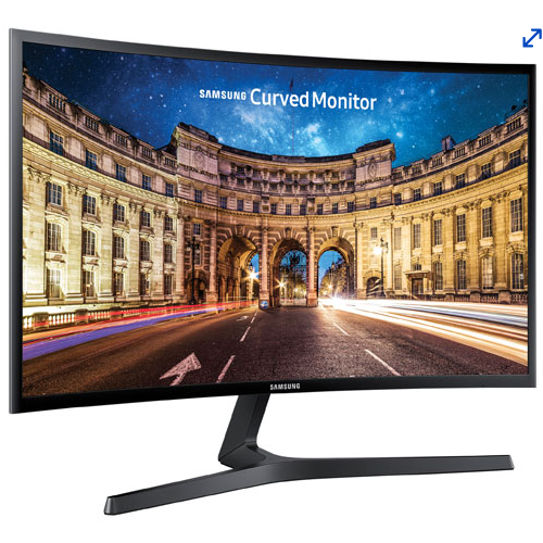 Samsung 27" 1080p HD 60Hz 4ms Curved LED Monitor (LC27F396FHNXZA) by SAMSUNG - Refurbished condition - Image 2
