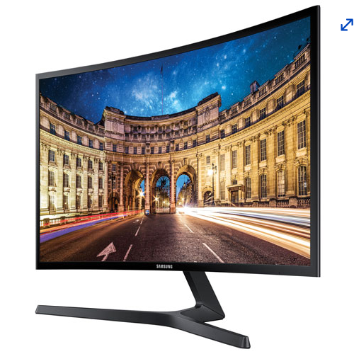 Samsung 27" 1080p HD 60Hz 4ms Curved LED Monitor (LC27F396FHNXZA) by SAMSUNG - Refurbished condition - Image 3