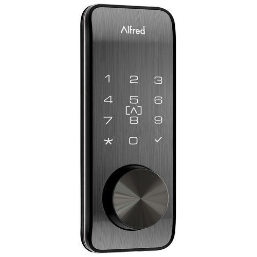 Serrure intelligente Bluetooth DB2S d'Alfred avec clé - Noir