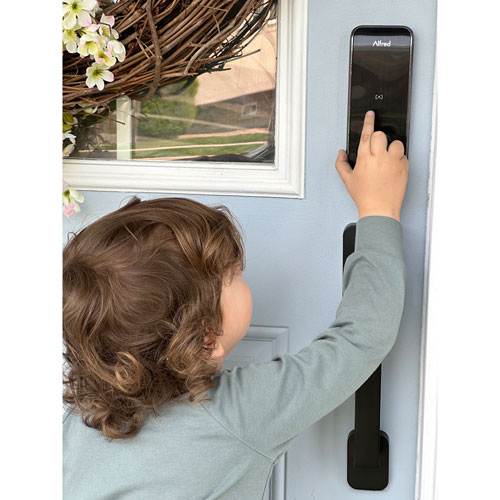 Serrure intelligente Bluetooth DB2S d'Alfred avec clé - Noir