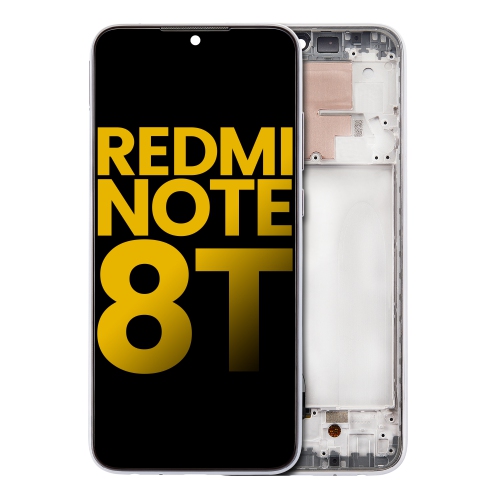 Replacement LCD Assembly With Frame Compatible For Xiaomi Redmi Note 8T (Moonlight White) by ESOURCE PARTS - Refurbished condition - Image 2