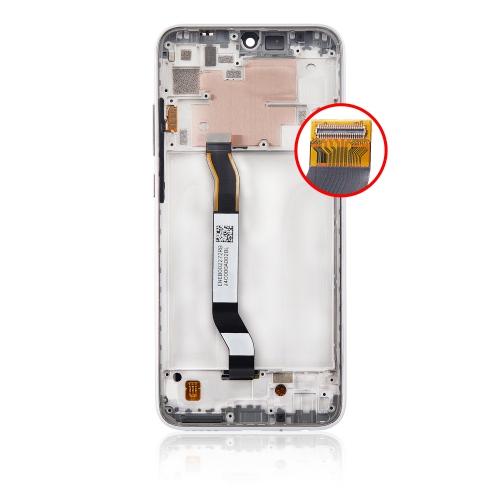 Replacement LCD Assembly With Frame Compatible For Xiaomi Redmi Note 8T (Moonlight White) by ESOURCE PARTS - Refurbished condition - Image 4