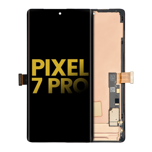Replacement OLED Assembly With Frame (Without Finger Print Sensor) Compatible For Google Pixel 7 Pro (All Colors) by ESOURCE PARTS - Refurbished condition - Image 2