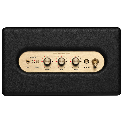 Haut-parleur Bluetooth sans fil Acton III de Marshall - Noir