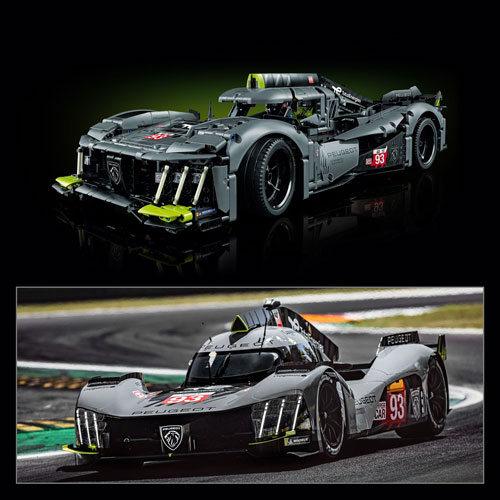 LEGO Technic PEUGEOT 9X8 24H Le Mans Hybrid Hypercar - 1775 Pieces (42156)
