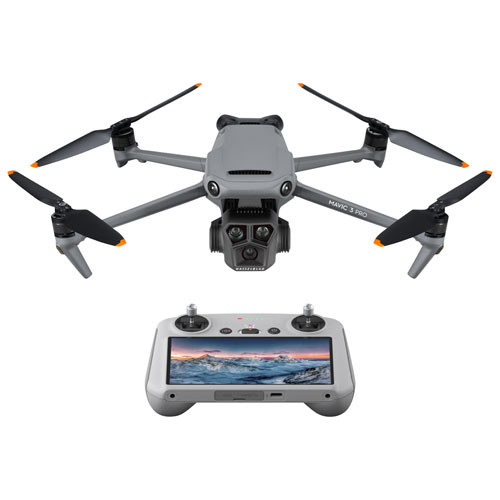 DJI Mavic 3 Pro Drone and Remote Control with Built-in Screen – Grey