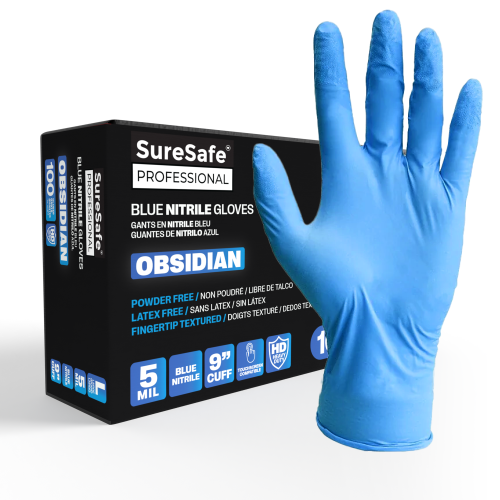 SURESAFE  Obsidian 100/box In Blue