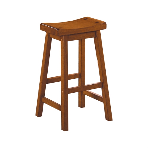 Lexicon Saddleback 29" Solid Wood Bar Stool in Oak