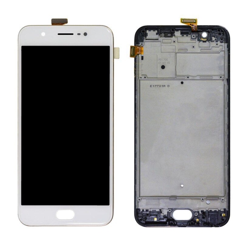 Refurbished - Replacement LCD Assembly With Frame Compatible For Vivo Y69 (White)