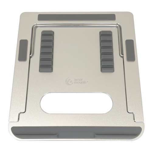 Amer Mounts Aluminum Laptop Stand, Ergonomic Detachable Computer Stand, Riser Holder Notebook Tablet 11-15.6" Laptops AMRNS01