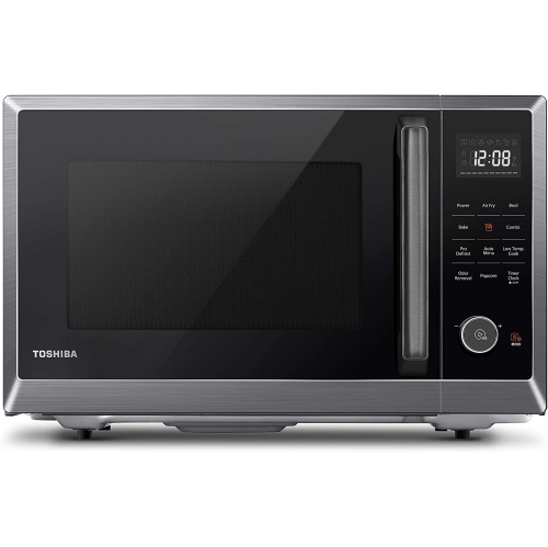 Panasonic NN-SB438S Compact Microwave Oven, 0.9 cft, Black Stainless Steel