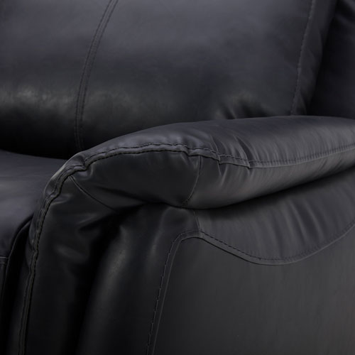 Faux Leather Power Reclining Lift Chair - Black