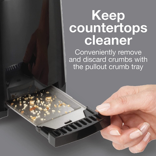 Proctor Silex 22215PS 2-Slice Extra-Wide Slot Toaster with Cool Wall, Shade Selector, Toast Boost, Auto Shut-Off and Cancel Button, Black,