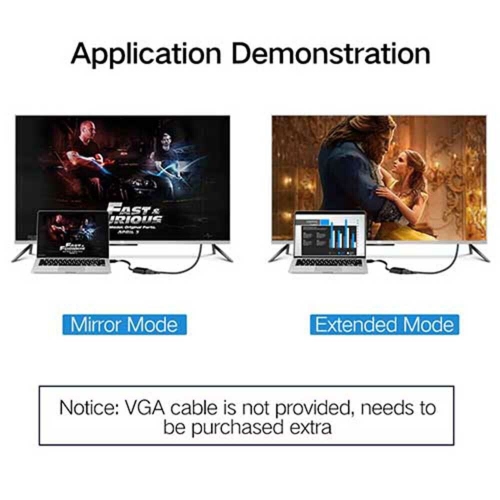 HDMI to VGA 1080P HDMI Male to VGA Female Video Converter Adapter Cable for PC Laptop HDTV Projectors and More Devices with HDMI Input