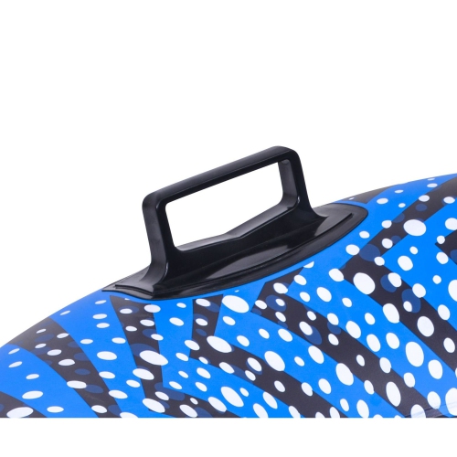 Inflatable Ride-On Pool Float or Snow Tube - 37" - Blue and Black