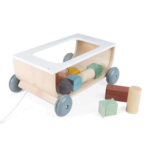 Janod - Sweet Cocoon - Cart With Blocks