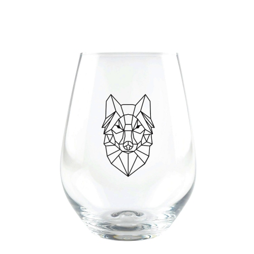 CUISIVIN  - Geometric Animal Stemless Wine Glass