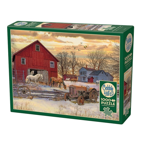 COBBLE HILL  - Winter On The Farm (1000-Piece Puzzle)