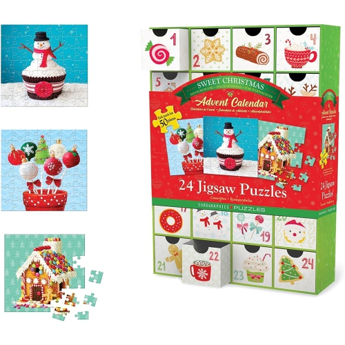 EUROGRAPHICS  - Advent Calendar, 24 Mini (50-Piece Puzzle)