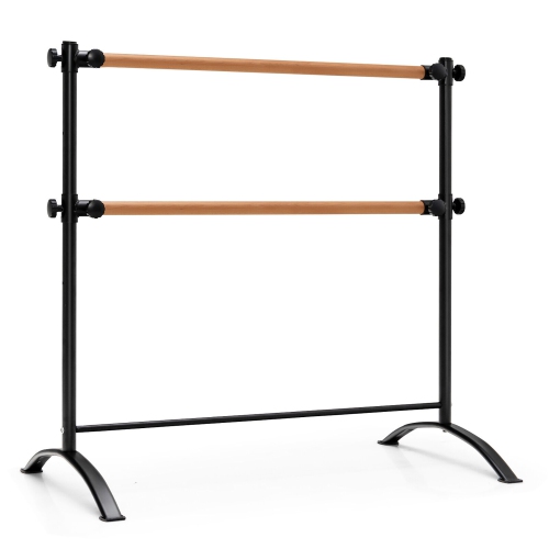 Gymax 4FT Portable Ballet Barre Freestanding Dance Bar Adjustable Height  Kids Adults
