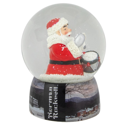 6.5" Norman Rockwell 'A Drum For Tommy' Christmas Snow Globe
