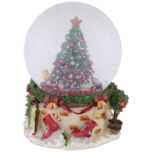 Gifts Under the Christmas Tree Musical Snow Globe - 6.5"