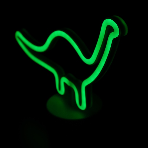 LED Dinosaur NEON Table Light - 11" - Green