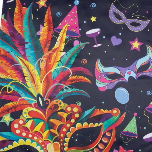 Feathered Carnival Mask "Mardi Gras" Outdoor Flag - 40" x 28"