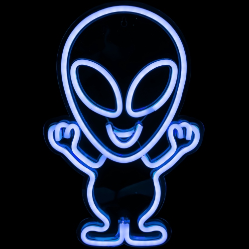 NORTHLIGHT  16.75" Led Neon Alien Wall Sign