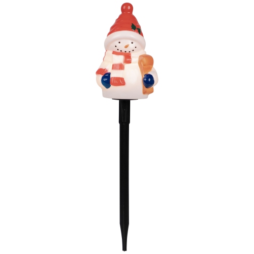Jolly Snowmen Outdoor Christmas Pathway Markers - 16" - Set of 4