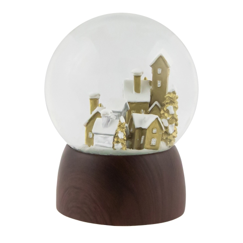 Christmas Village in the Woods Musical Snow Globe - 6.5"