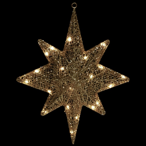 NORTHLIGHT  Led Lighted Hanging Bethlehem Star Outdoor Christmas Decoration - 22" - Warm In White Great item