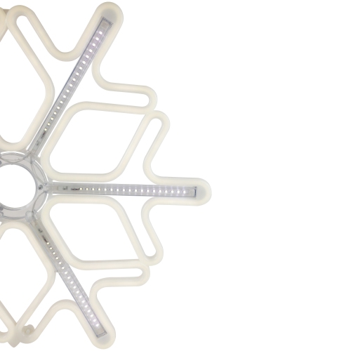 23.25" Cascading Lighted Snowflake Outdoor Christmas Decoration
