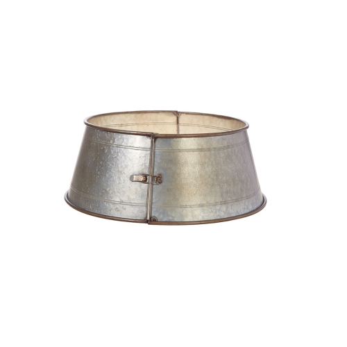 RAZ  24" Galvanized Metal Christmas Tree Collar