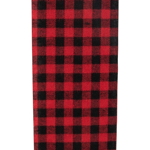 14' Red Buffalo Plaid Christmas Door Bow