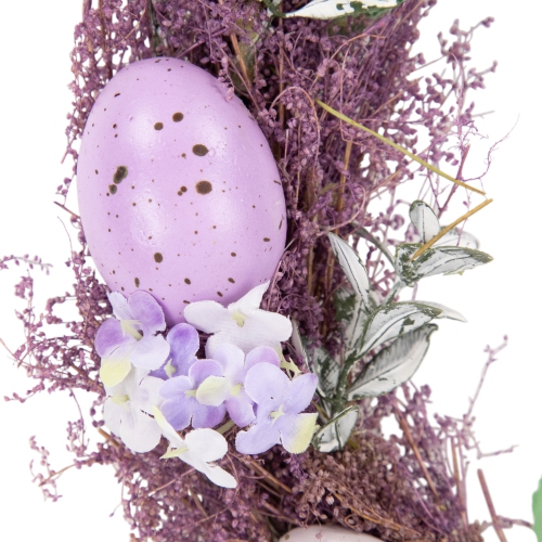 12" Lavender Speckled Egg Easter Twig Wreath