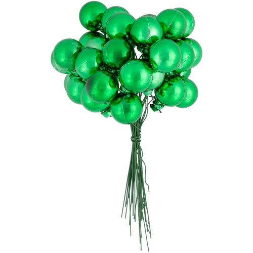 Shatterproof Ball Ornament Christmas Pick - 6.75" - Green