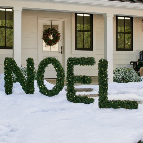 Pre-Lit Noel Artificial Pine Christmas Yard Decoration - 5.5'