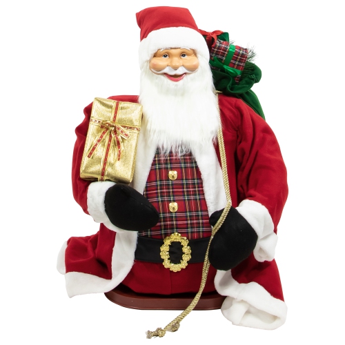 72" Country Santa Claus Standing Christmas Figure