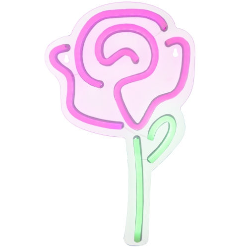 15" LED NEON Rose Wall Sign