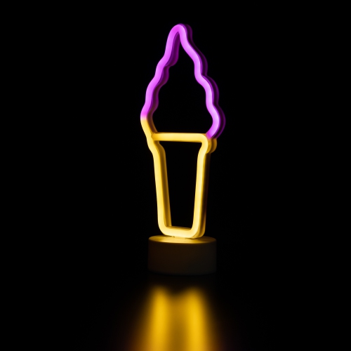LED Ice Cream Cone NEON Table Light - 12"