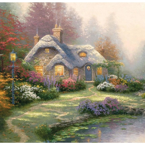 Crystal Art - CA PBN - Everett's Cottage (Kinkade)