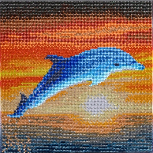 Crystal Art - CA Kit - Dolphin Sunrise
